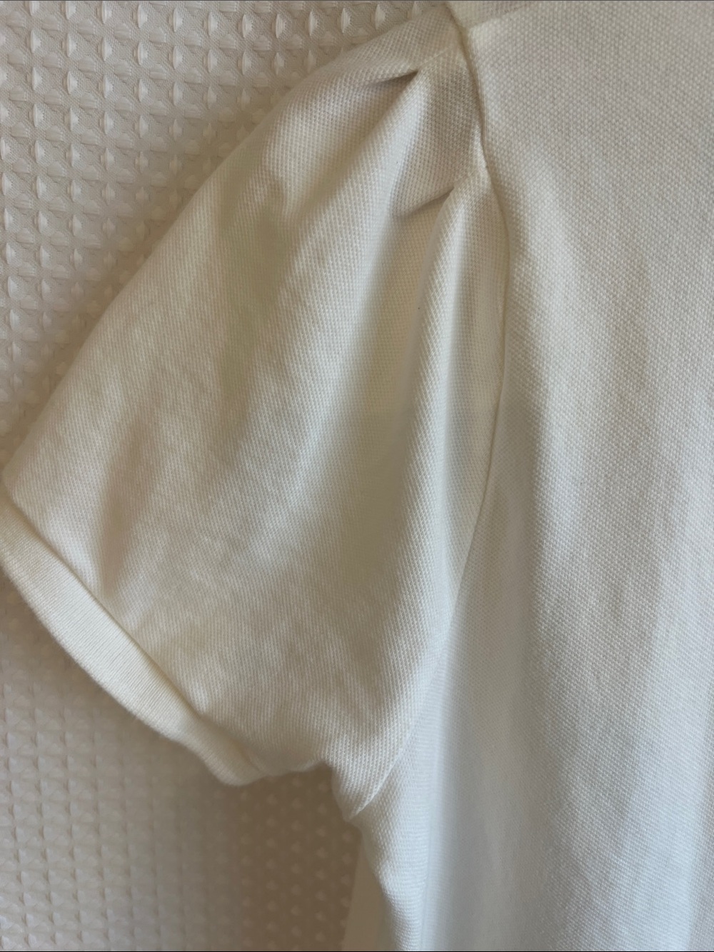 Burberry Cream Polo Dress with Check Placket-SZ M—526-060 - Picture 4 of 12
